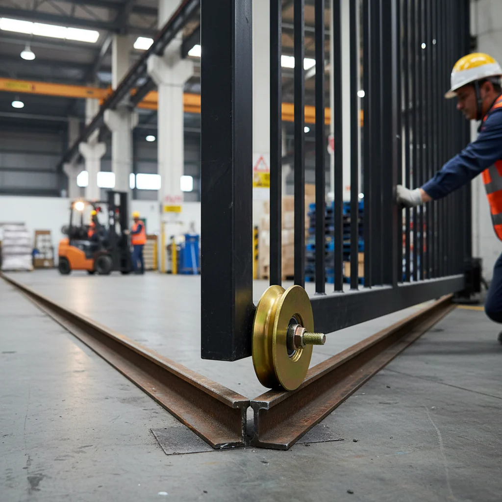 Premium 100mm Diameter Slider Wheel for V Section Ground Track - 500kg Weight Limit - Image 2