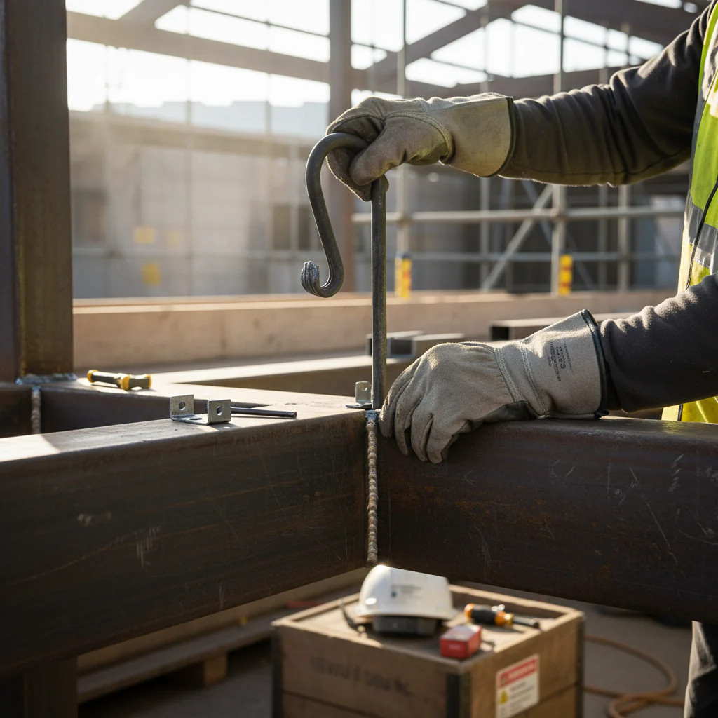 Premium 12mm Diameter Round Bar Shepherds Crook for Gardening and Support - High-Quality Professional Grade for Industrial and Commercial Applications