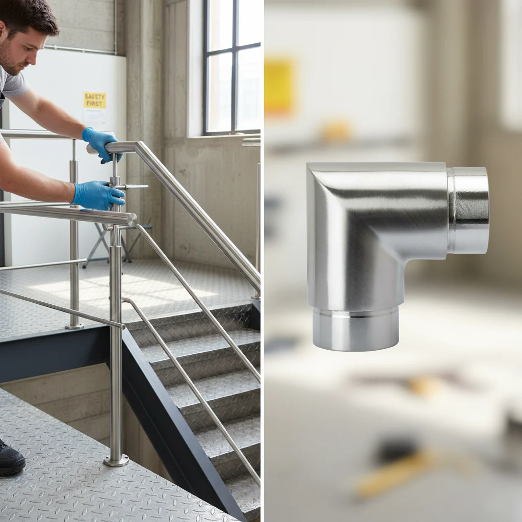 Premium 304 Acute 90 Degree Elbow for 48.3mm x 2.6mm Tube Connections - High-Quality Professional Grade for Industrial and Commercial Applications
