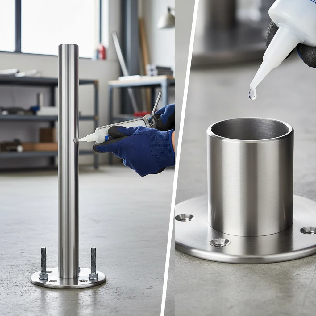 Premium 304 Base Plate Bracket for 100mm Diameter Tubes, Compatible with 48.3mm x 2mm Tube