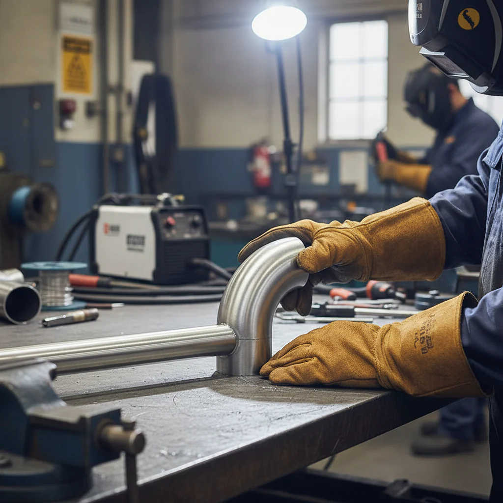 Premium 304 Weldable 90 Degree Elbow for 48.3mm x 2mm Tube Connections - High-Quality Professional Grade for Industrial and Commercial Applications