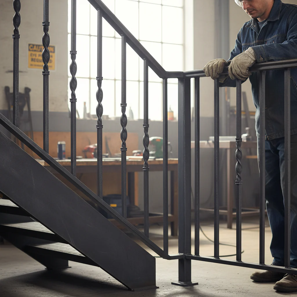 Premium 30mm Plain Bar Newel Post 1100mm - Durable and Stylish for Staircase Design