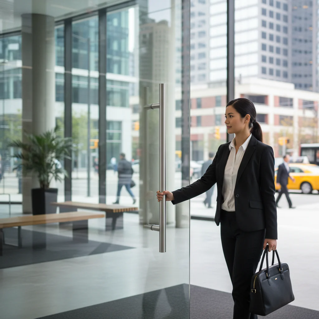 Premium 600mm Stainless Steel Entrance Door Pull Handles with Mirrored Finish for Durable and Stylish Access Control - Image 2