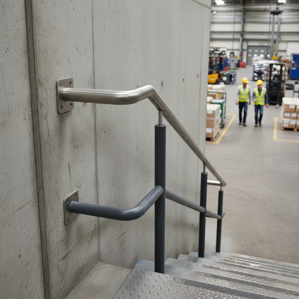 Premium 90 Degree Corner Handrail Support Plate for 42.4mm Tube - 316 Stainless Steel with Satin Finish - Image 2