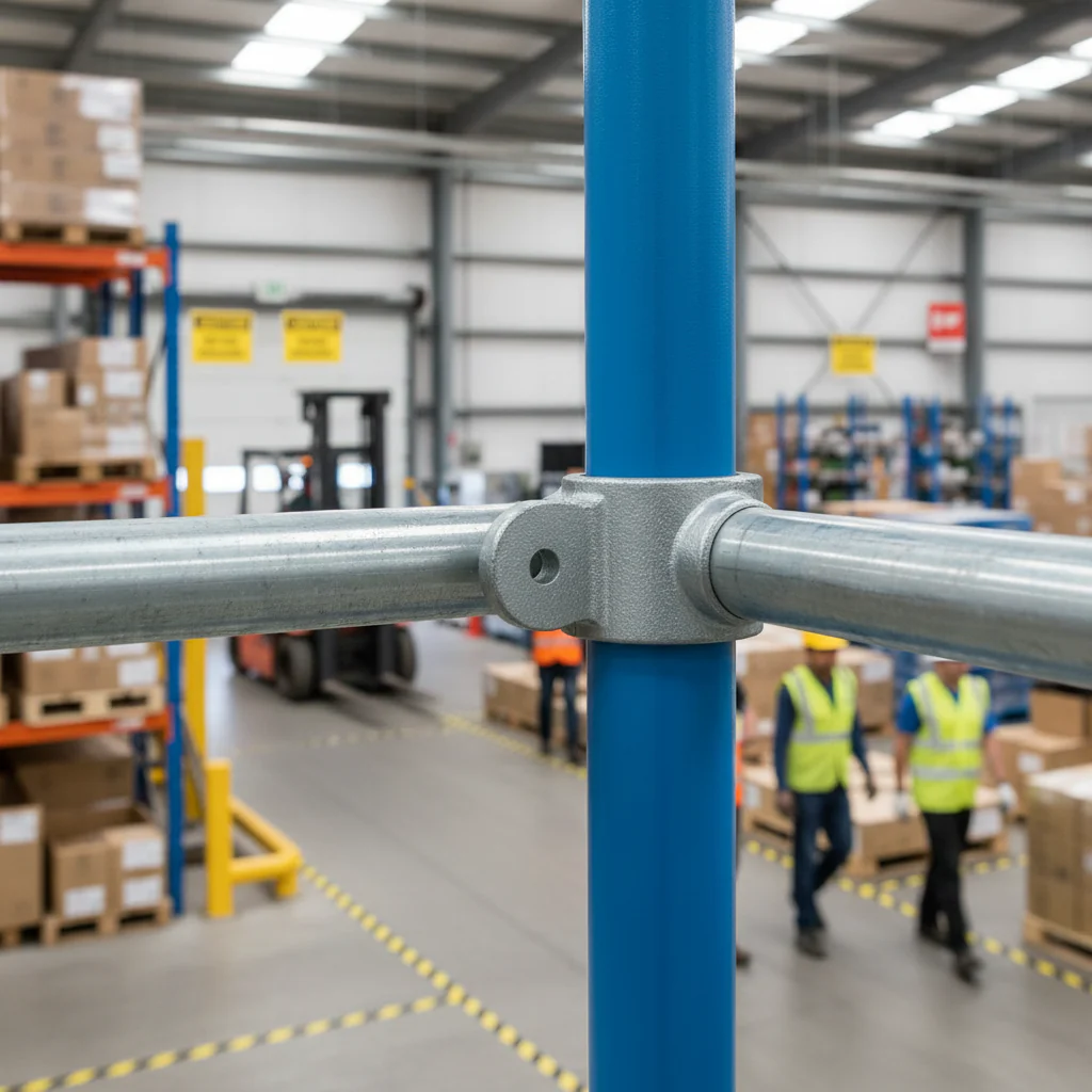 Premium 90° Double Swivel Connector Male Part for 26.9mm Tubes - Ideal for Attaching Flat Panels to Tubular Structures - Image 2