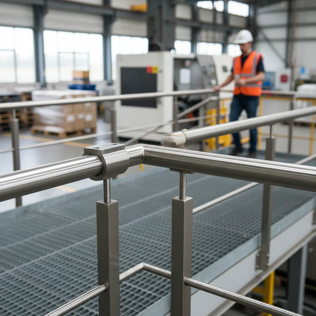 Premium 90 Degree Tube to Tube Handrail Support for 42.4mm x 2mm Applications - High-Quality Professional Grade for Industrial and Commercial Appli... - Image 2