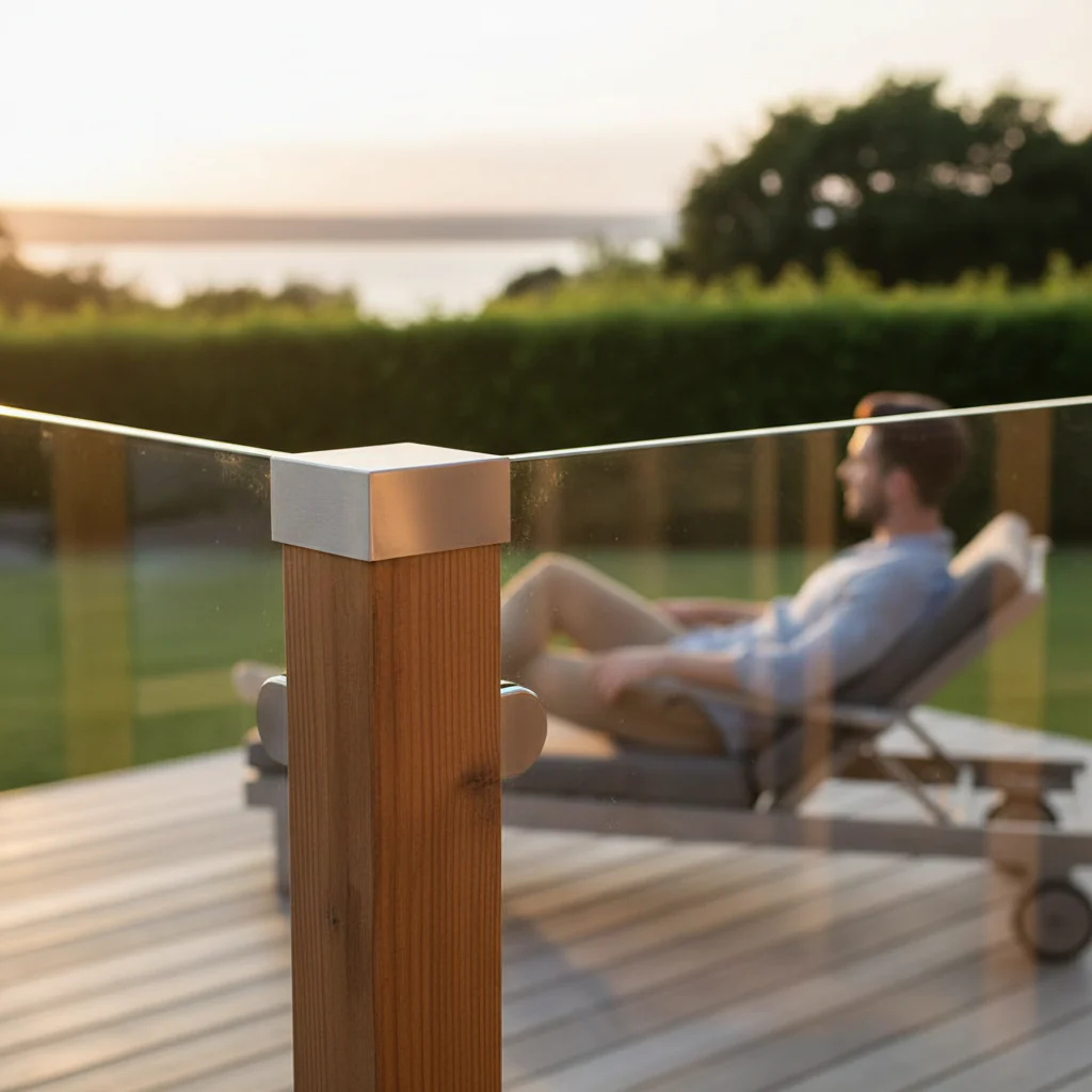 Premium Adjustable Aluminium Channel Side Fix External End Cap Left for Easy Installation and Secure Fit - Image 2