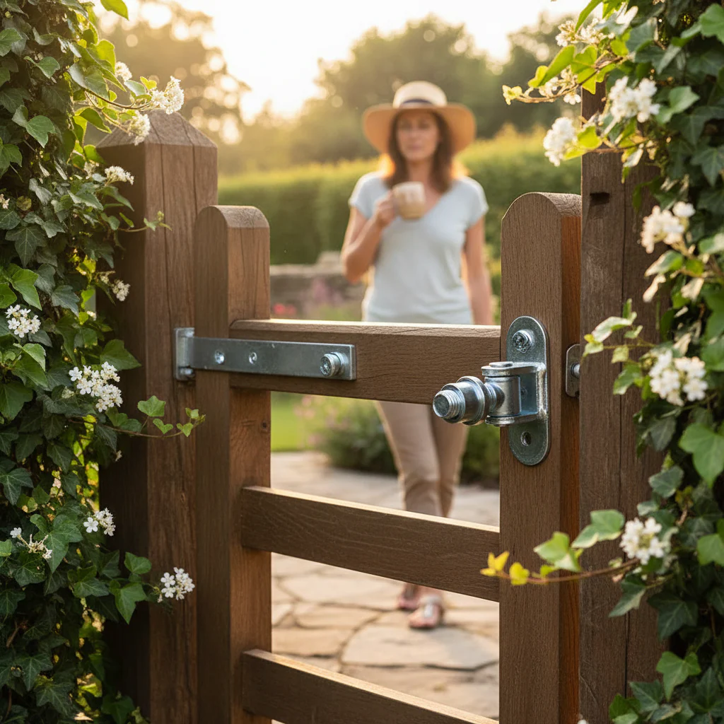 Premium Adjustable Gate Hinge M20 with Nut on Back Plate, 115mm x 40mm, Supports 500kg