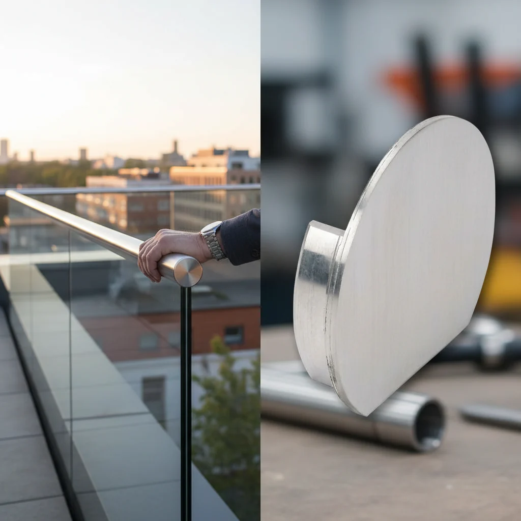 Premium Aluminium End Cap for 42.4mm Slotted Tube with 1.5mm Wall Thickness for Secure Closure and Protection