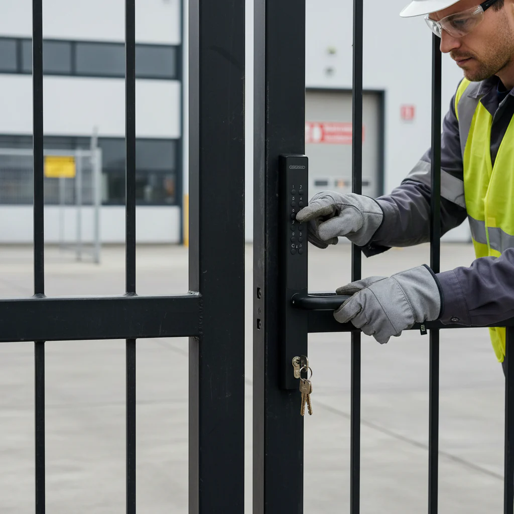 Professional Battery Powered Code Lock for 40mm Profile - Energy Efficient with Up to 100 PIN Codes and IP66 Weather Resistance - Image 2