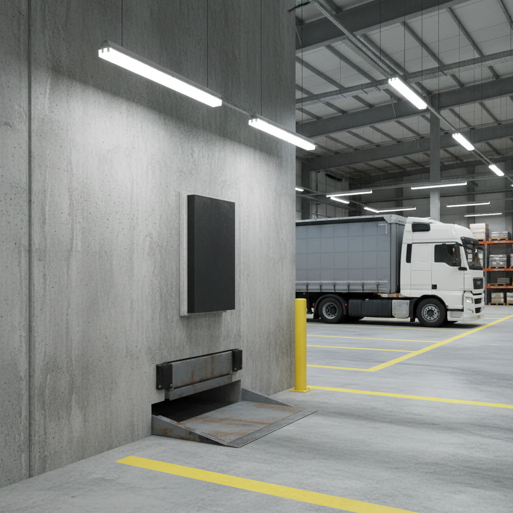 Rubber Dock Bumper 270 x 465 x 66mm – Steel Back Plate HGV Loading Bay Buffer