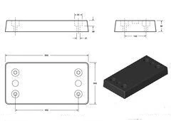 Heavy-Duty SBR Rubber Dock Bumper 600 × 300 × 80 mm – Industrial Loading Bay Protector - Image 7