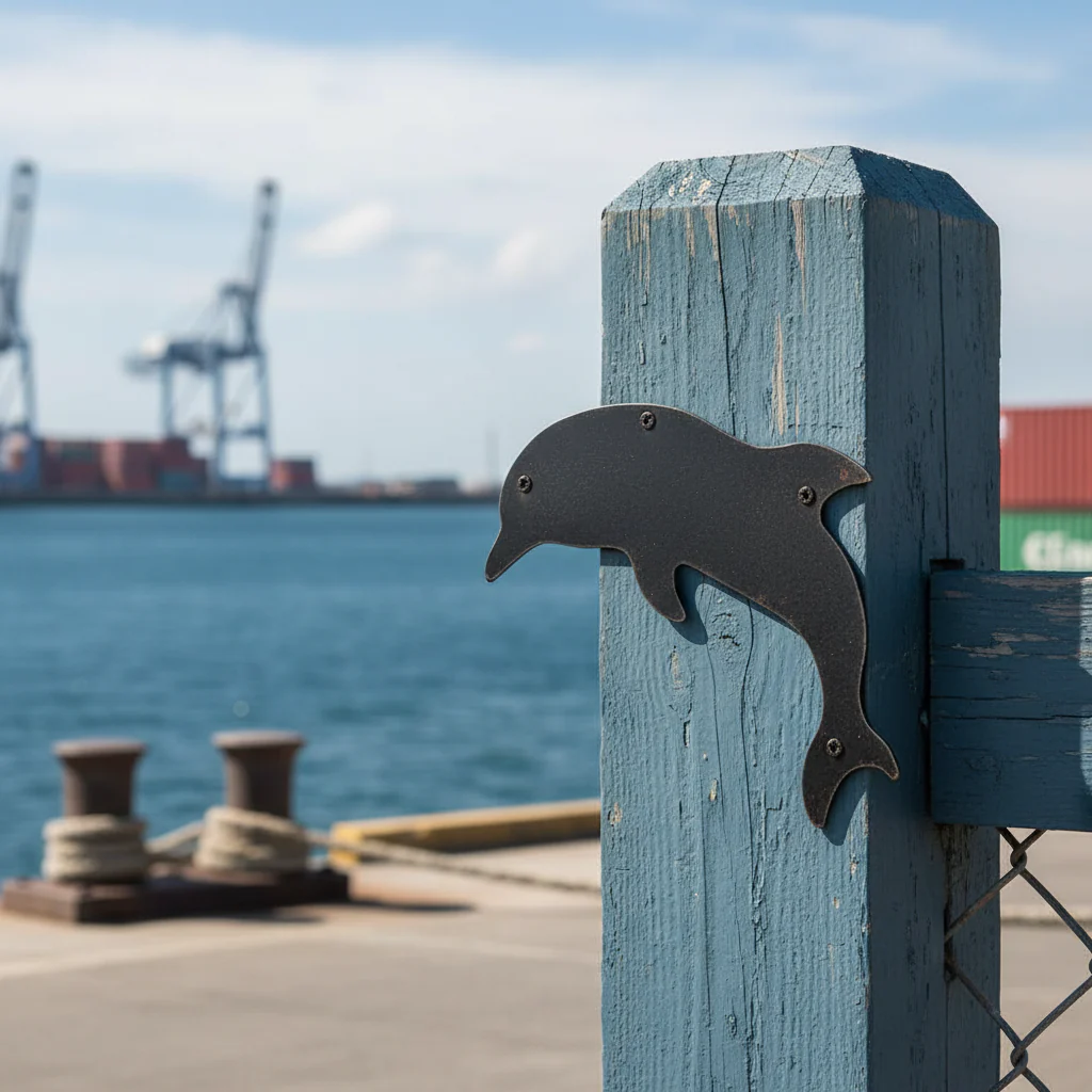 Premium Dolphin Silhouette Decorative Piece - Approx 215 x 230mm for Home and Office Decor