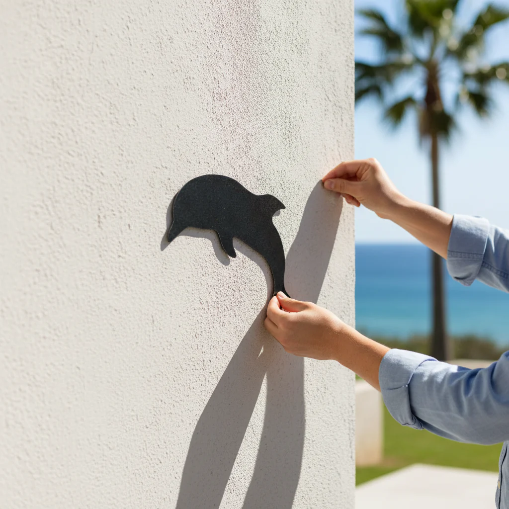 Premium Dolphin Silhouette Decorative Piece - Approx 215 x 230mm for Home and Office Decor - Image 2