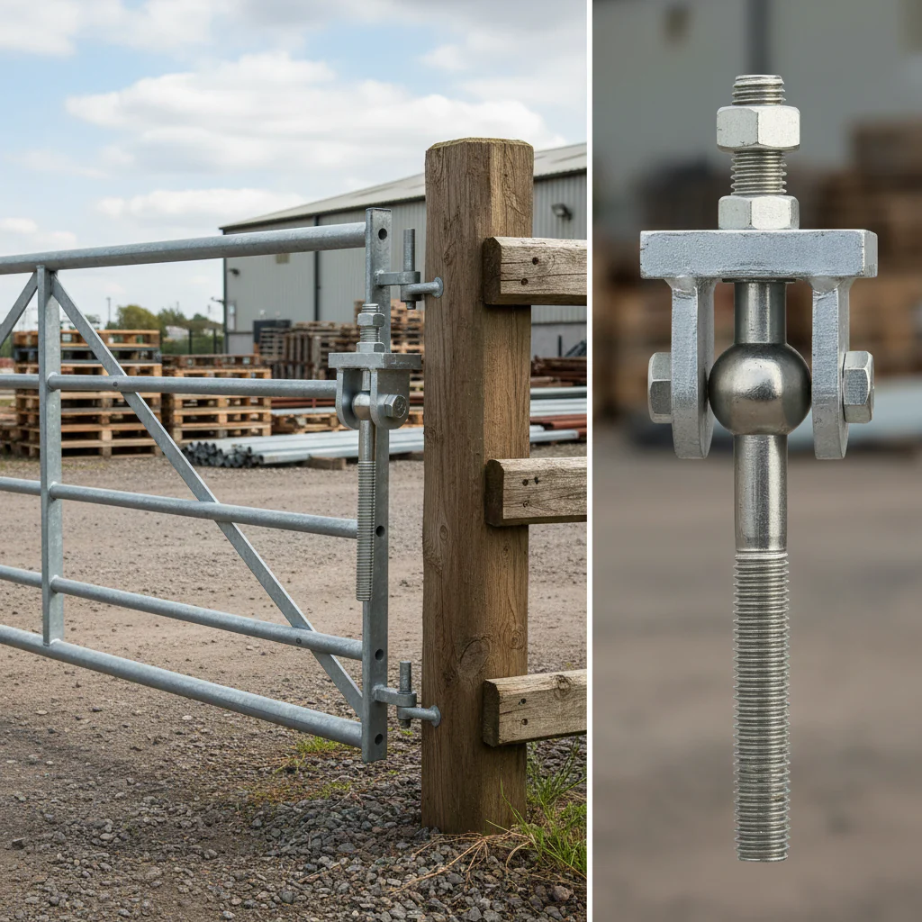 Premium Galvanised Gate Hanging Pin with Simple Stabilising Attachments for Secure Gate Installation