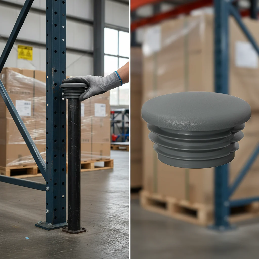 Premium Grey Plastic End Cap for 48mm Diameter Tube with Wall Thickness Compatibility