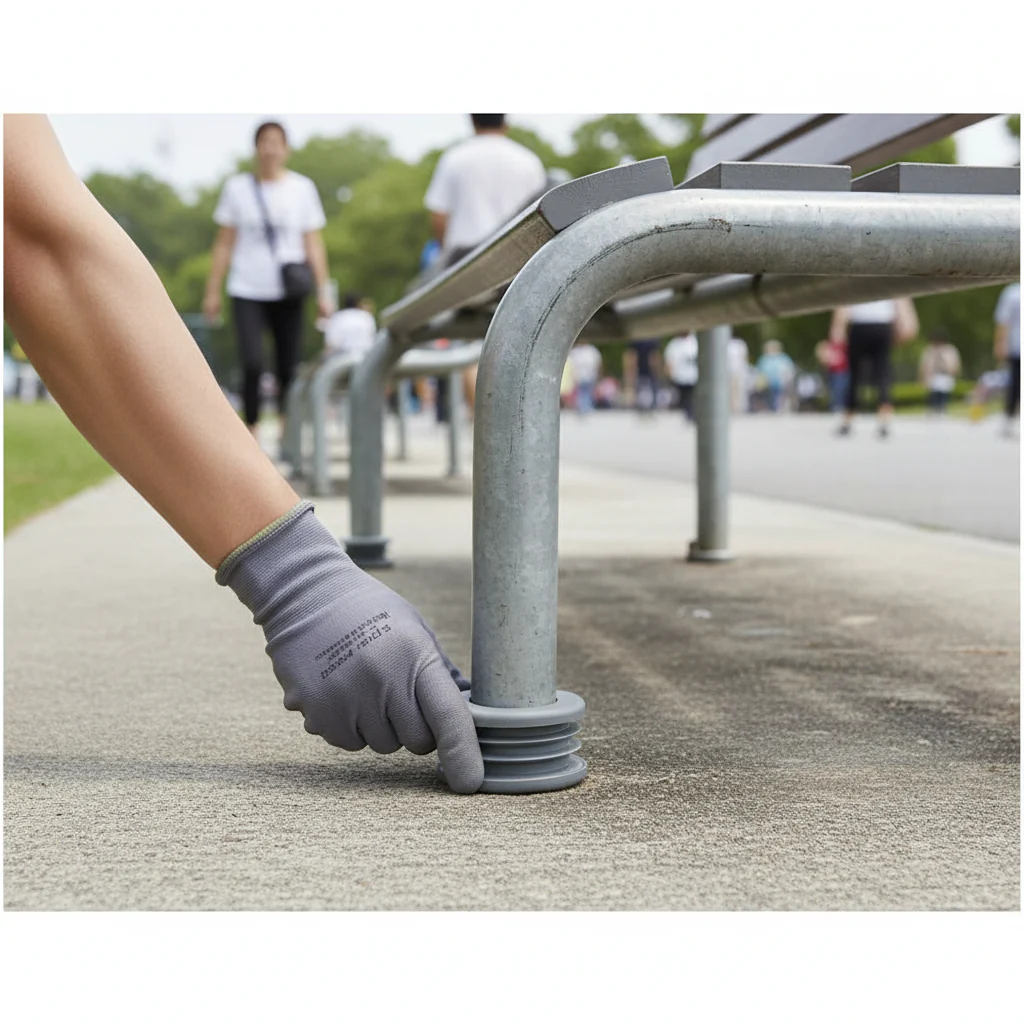 Premium Grey Plastic End Cap for 42mm Diameter Tube with Suitable Wall Thickness of 2.6 - 4.0mm - Image 2