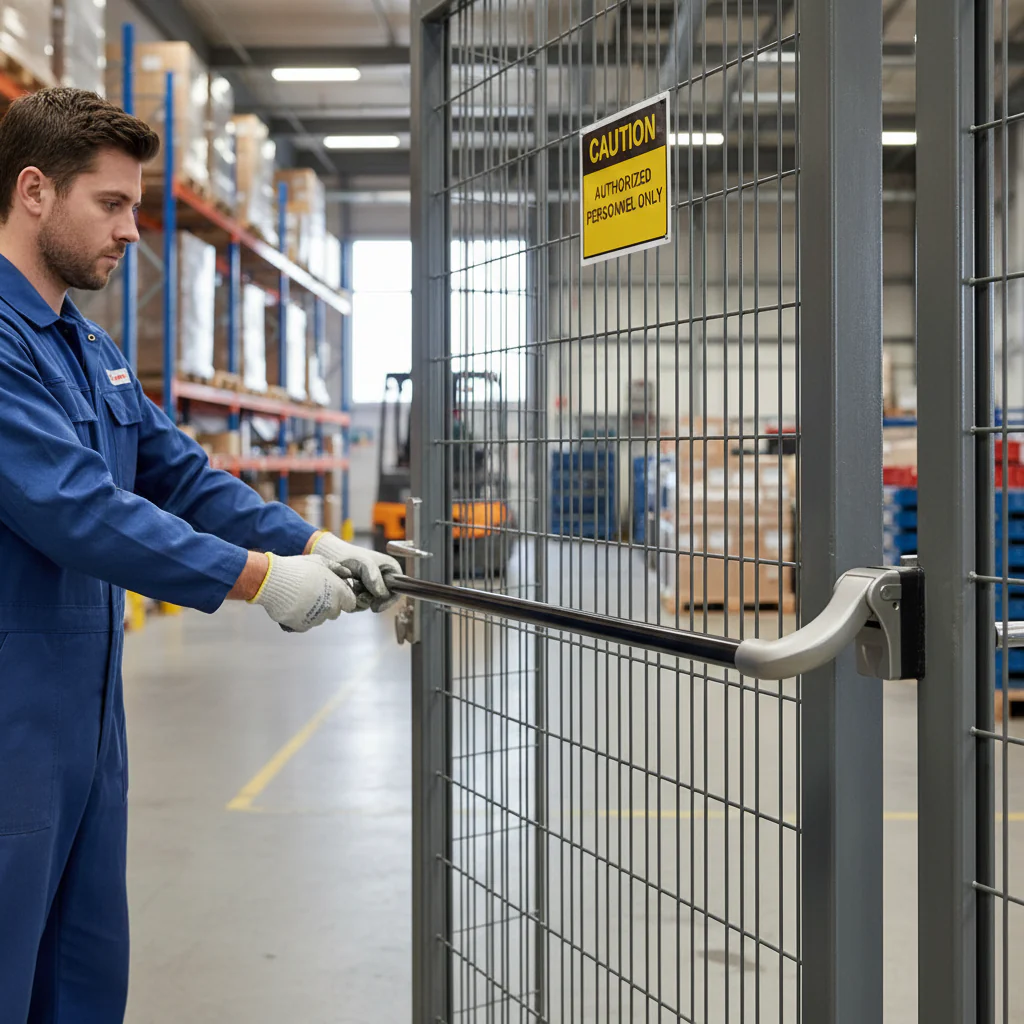 Professional Heavy Duty Aluminium Push Bar for Insert Locks - Easy Mounting for Emergency Exits