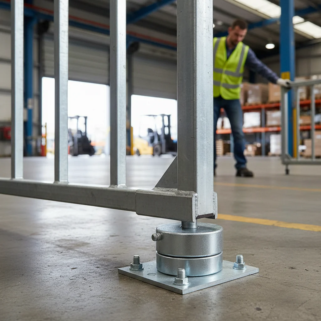 Premium Heavy Duty Bottom Rotating Gate Hinge 60mm Diameter with 500kg Weight Capacity for Robust Gate Support