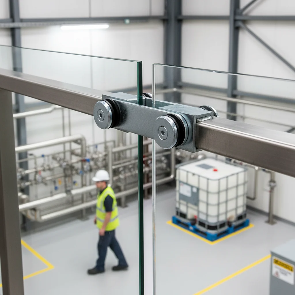 Premium Heavy Duty Double Weld On Glass Clamp for 8-12mm Glass, 160 x 40 x 6mm Size with Zinc Coating - Image 2