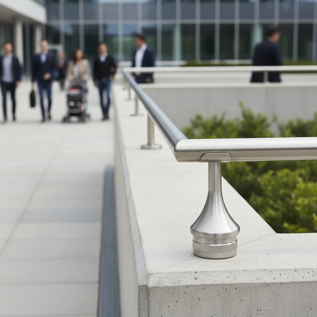 Premium Heavy Duty Rail Support for 42.4mm Tube - Durable 304 Stainless Steel Construction - Image 2