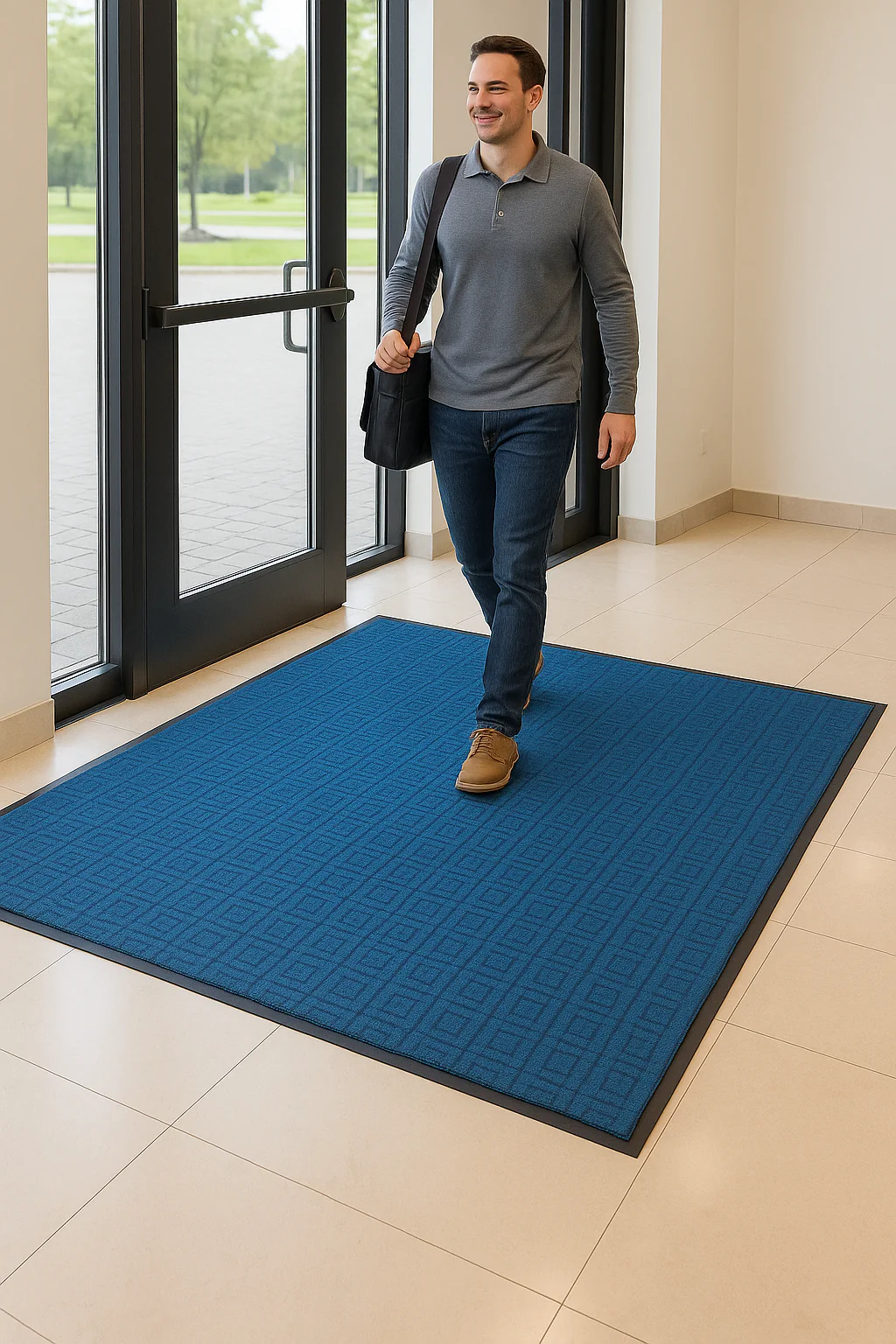 Heavy-Duty Rubber Barrier Mat | Non-Slip Entrance Matting | 90×150cm & 120×180cm | 300 GSM Polypropylene - Image 10
