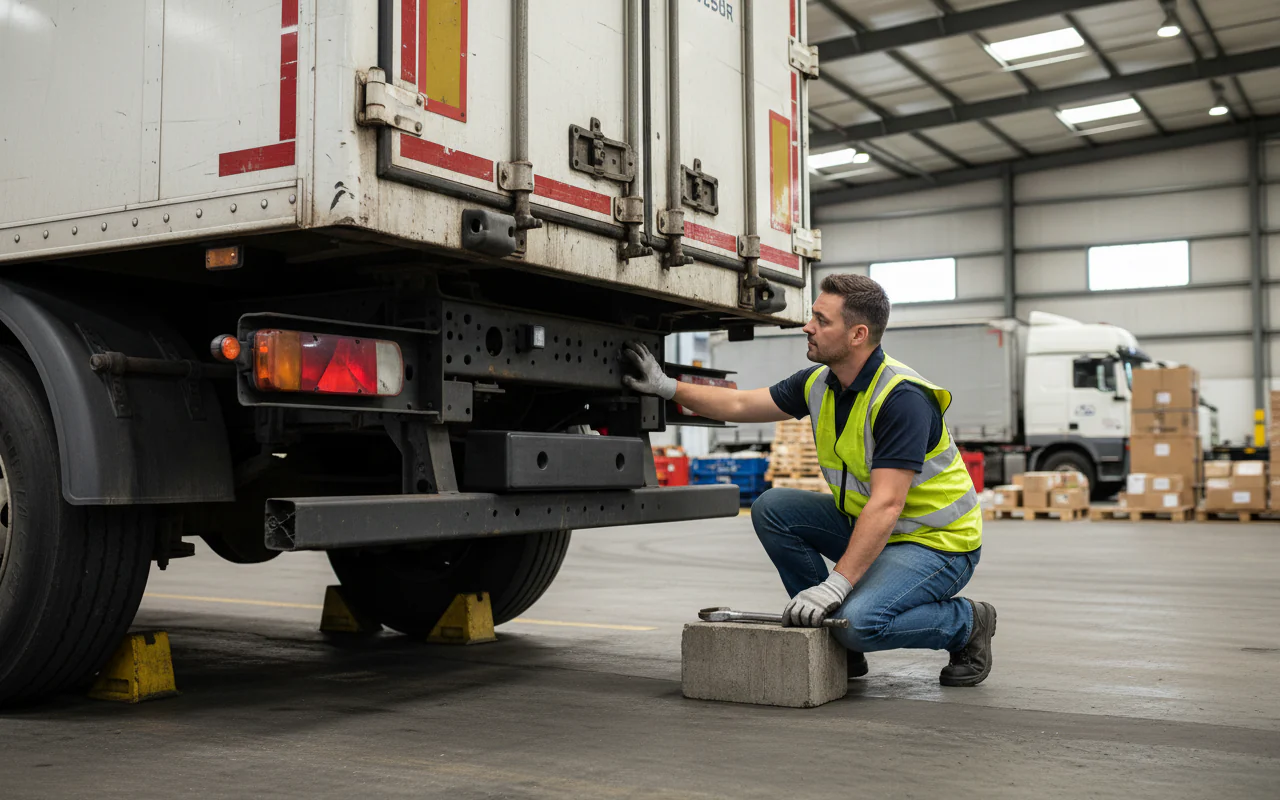 Heavy Duty Rubber HGV Bumper for Light and Heavy Goods Vehicles - 425 x 120 x 100 mm, 6.1 kg Impact Resistant
