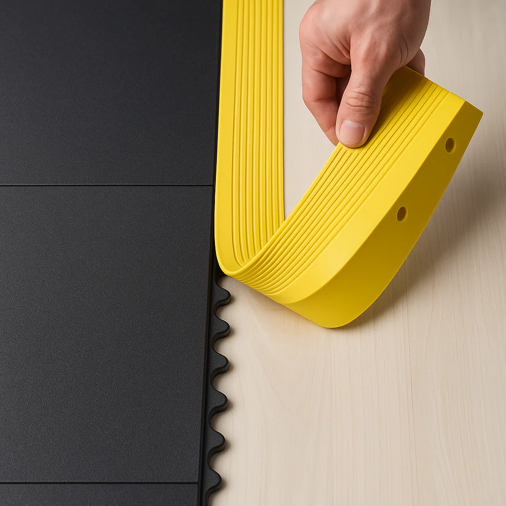 Heavy-Duty Interlocking Rubber Playground Mats – Black, 36" x 36" x 16mm – Non-Slip, Shock-Absorbing, Safety Flooring - Image 8