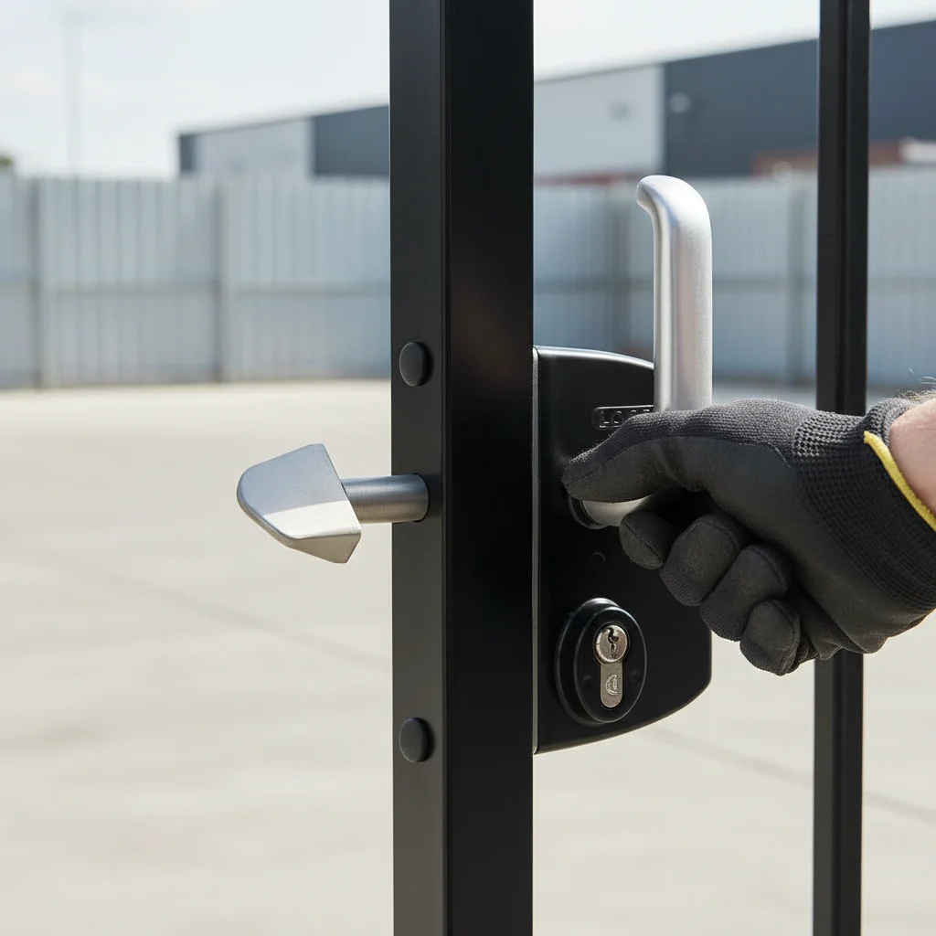 Premium Heavy Duty Sliding Gate Lock for 50mm Box Section with Stainless Steel Mechanism and Innovative Closing System