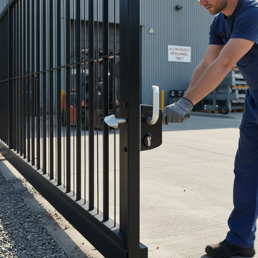 Premium Heavy Duty Sliding Gate Lock for 50mm Box Section with Stainless Steel Mechanism and Innovative Closing System - Image 2