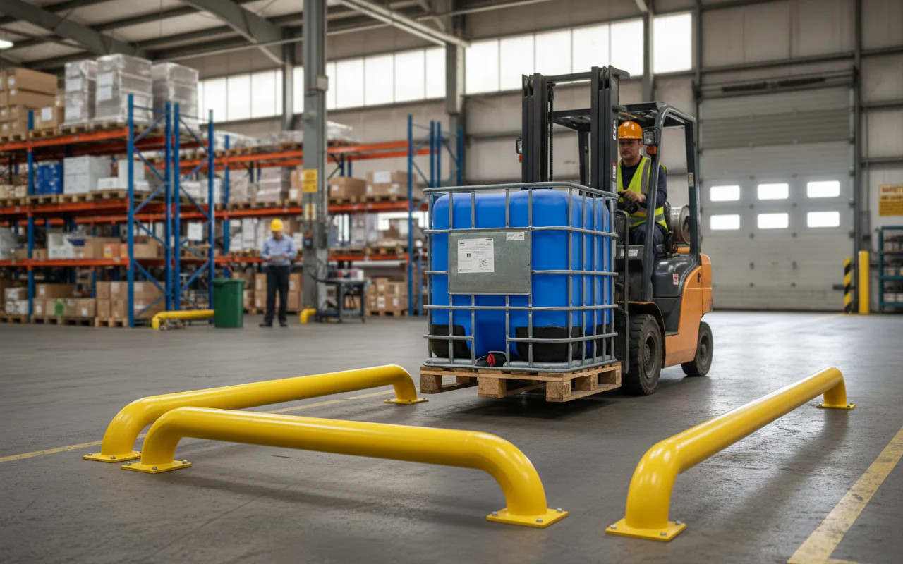 Premium Heavy Duty Steel Wheel Guide 2070 x 600 x 365 mm for Enhanced Loading Dock Efficiency