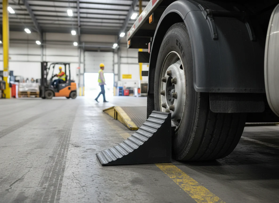 Premium Heavy Duty Vehicle Wheel Chock with Solid Rubber Construction, Moulded Handle, and 20 Tonnes Max Load Capacity - 260 x 160 x 190 mm - Image 2