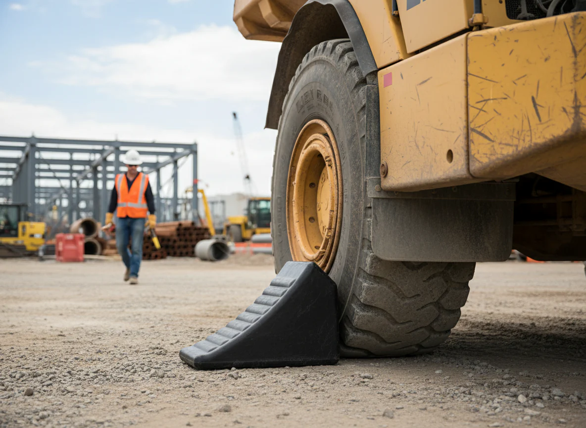 Premium Heavy Duty Wheel Chock for LGVs - 295 x 150 x 190 mm, 10 Tonnes Capacity