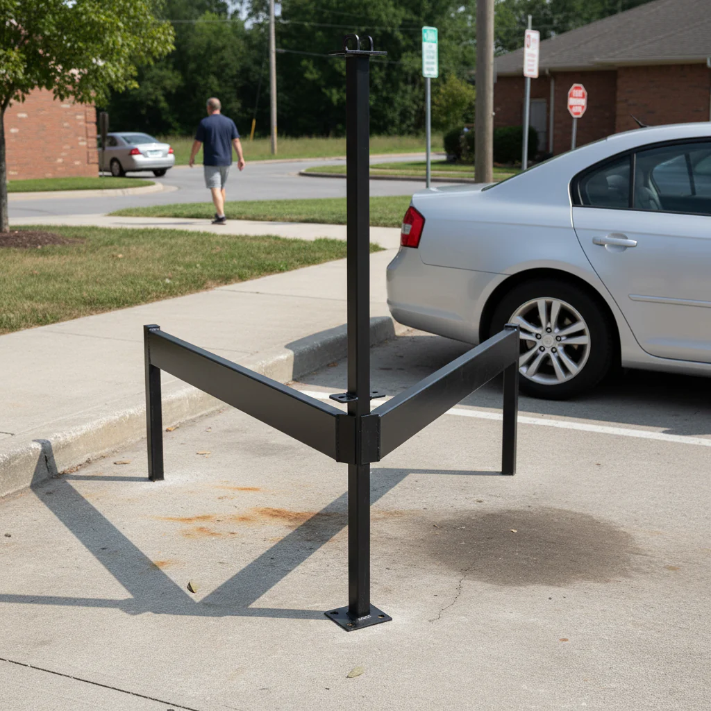 Professional Heavy Duty Hoop Top Panel Post to Concrete - 1500mm Self Colour with Clearance Pricing - Image 2