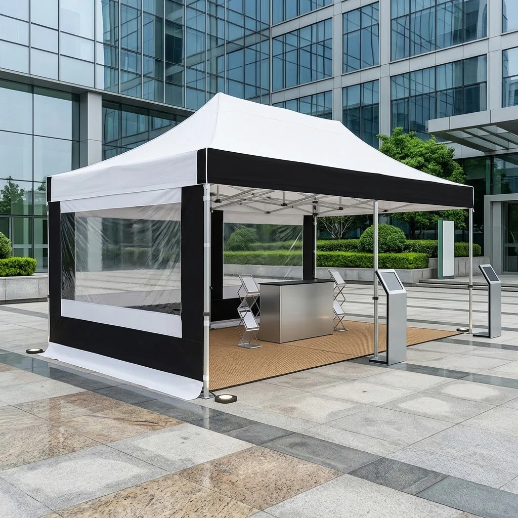 Industrial Heavy Duty Pop-Up Gazebo 6m x 4m – 58mm Aluminium Frame – Waterproof PVC Coated Canopy – Wind Resistant Commercial Shelter - Image 3