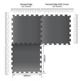 Mega Floor Heavy Duty Rubber Gym Mats 16mm - Anti-Slip, Impact Absorbing, Non-Slip Rubber, Easy Fit - Image 4