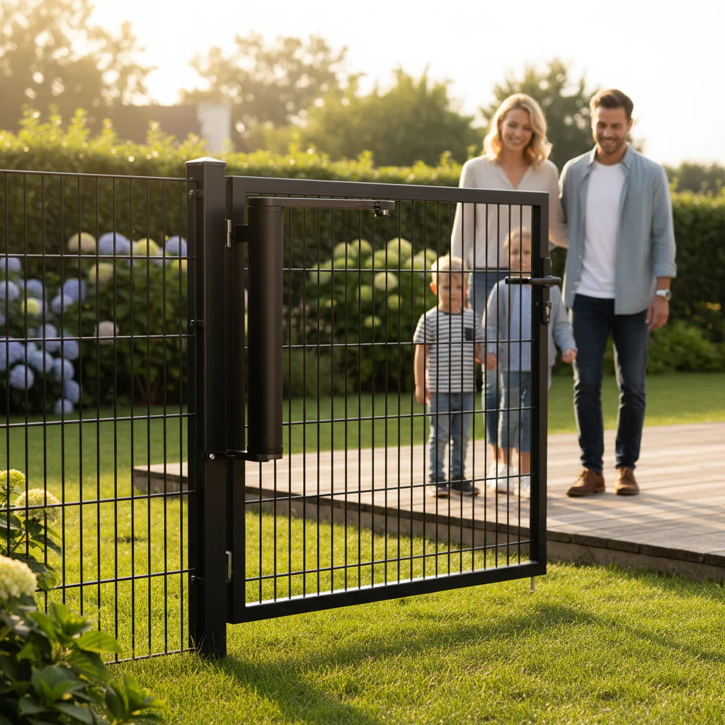 Premium Motorised Gate Closer for Pedestrian Swing Gates with Integrated Electronics and Vandal-Proof Design - Image 2
