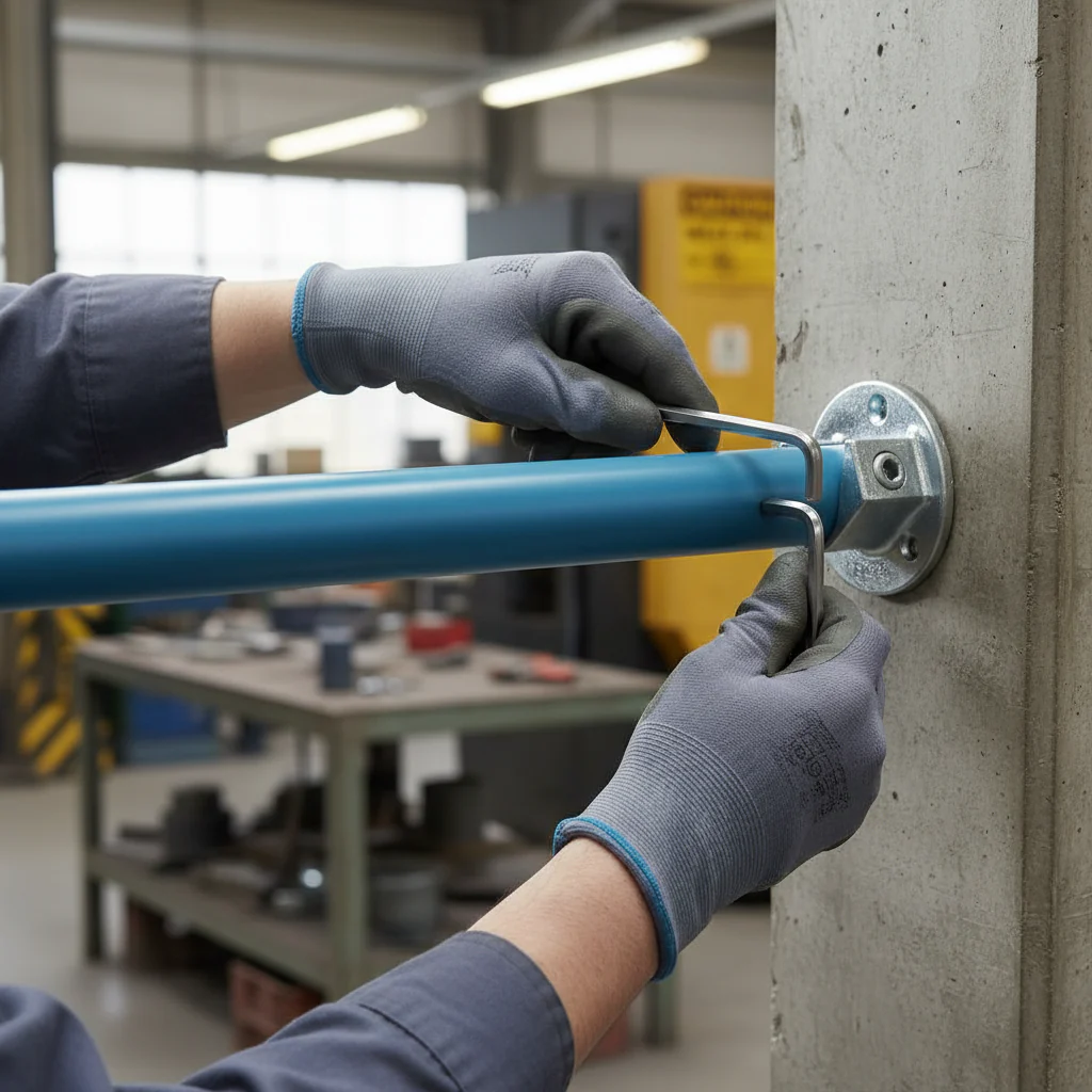 Premium Open Wall Flange for 42.4mm Tube - Pair for End Termination and Hanging Systems