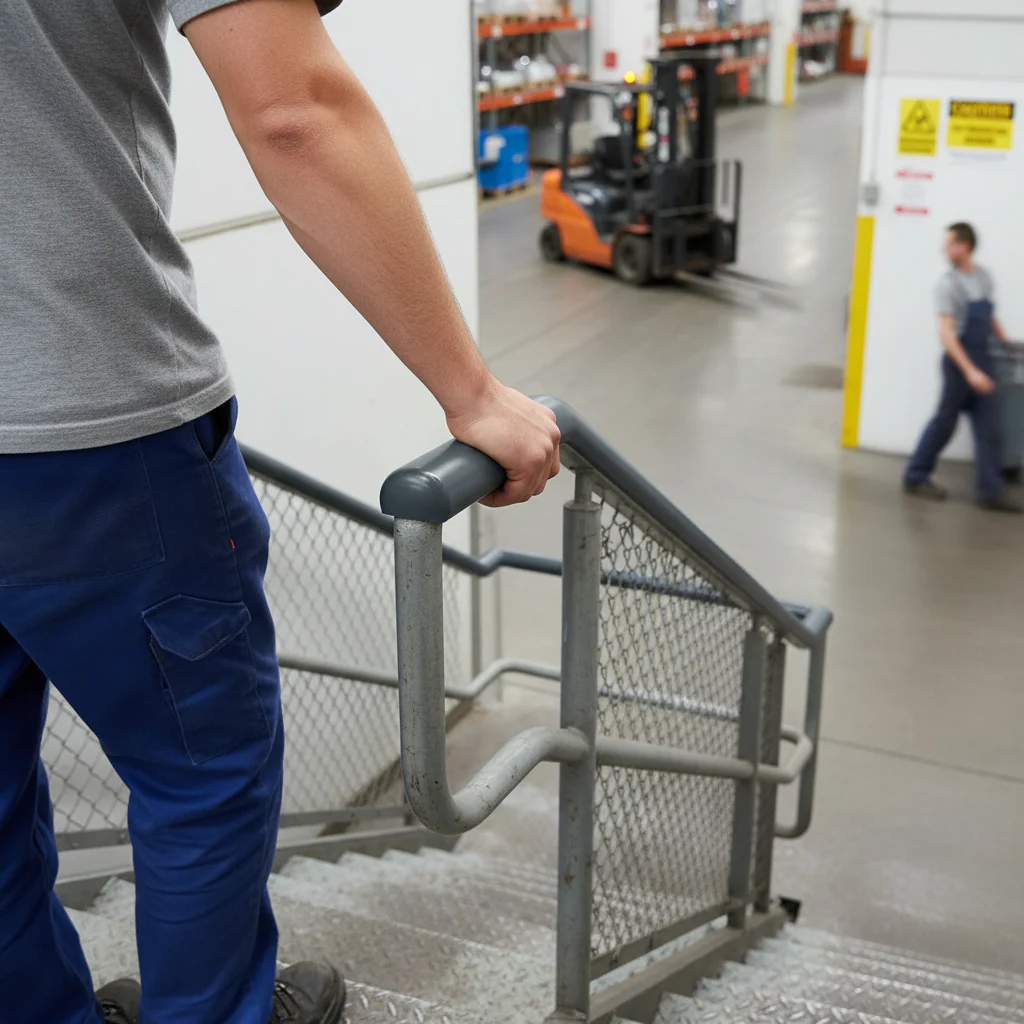 Premium Plastic Handrail Capping 40mm x 8mm in Anthracite Grey - 25m Coil for Enhanced Staircase Safety - Image 2