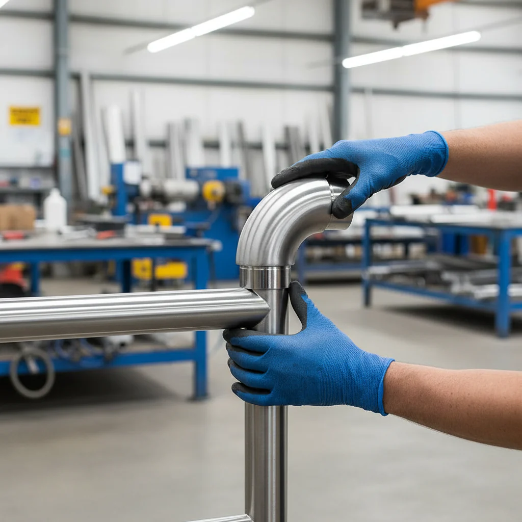 Premium 304 Radiused 90 Degree Elbow for 48.3mm x 2.6mm Tube - Durable and High-Performance Fitting