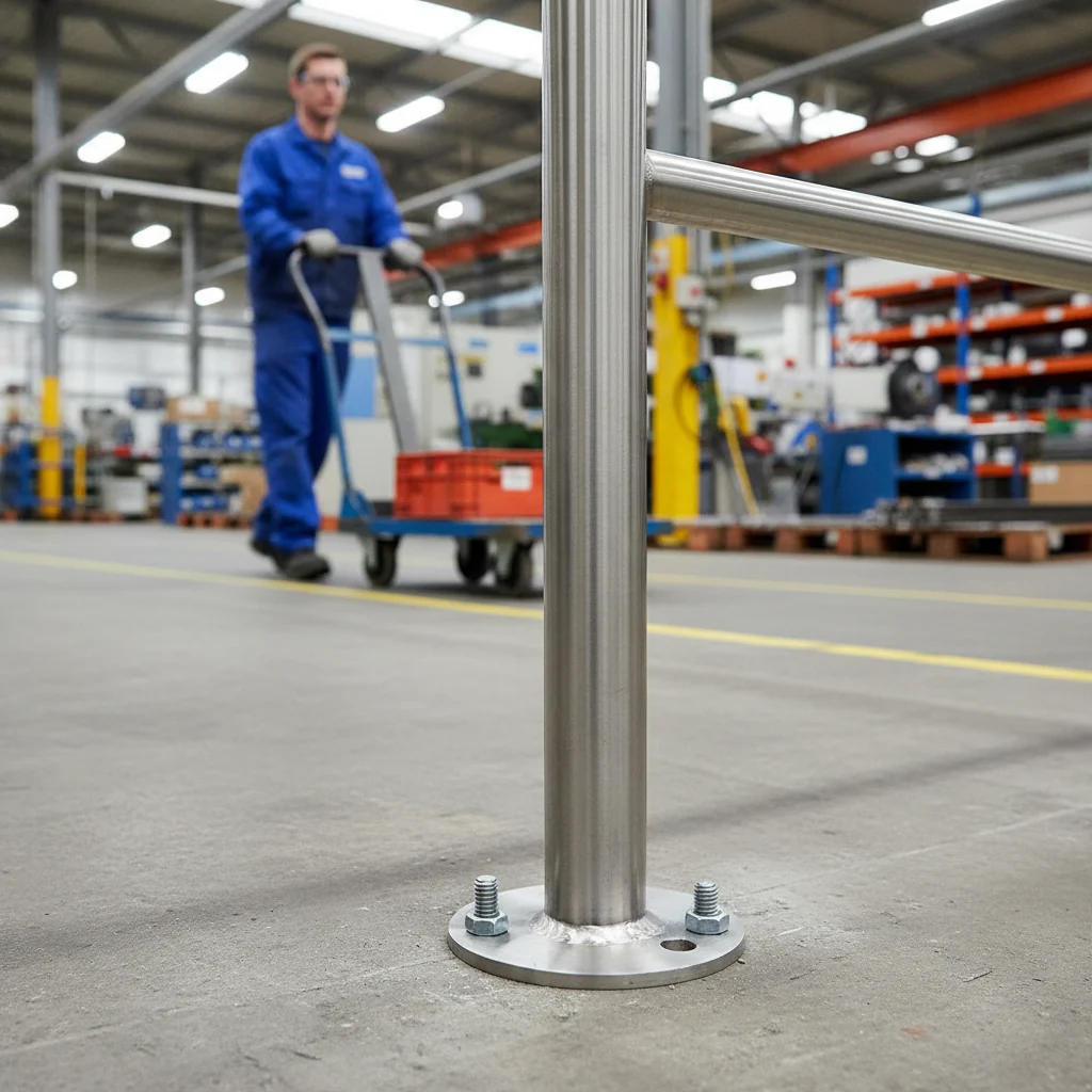 Premium 316 Stainless Steel Post Plate for Welding - 100mm Diameter for 42.4mm Tube Applications - Image 2