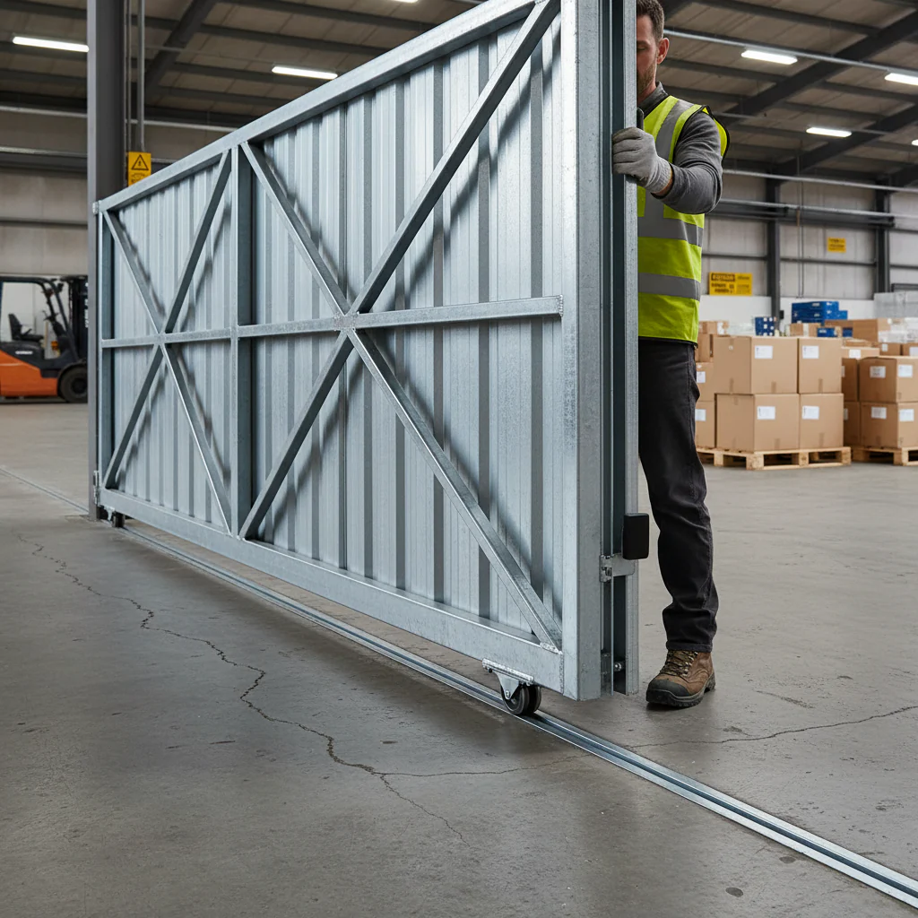 Premium 3 Metre Ground Track for V Wheels - Heavy Duty Galvanised Steel with 800kg Weight Limit