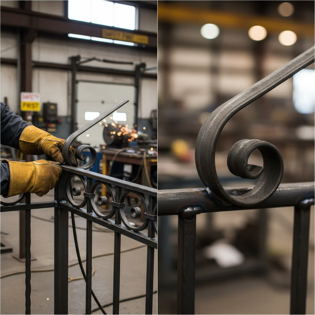 Premium 40 x 10mm Forged Scroll End for Versatile Applications and High Durability