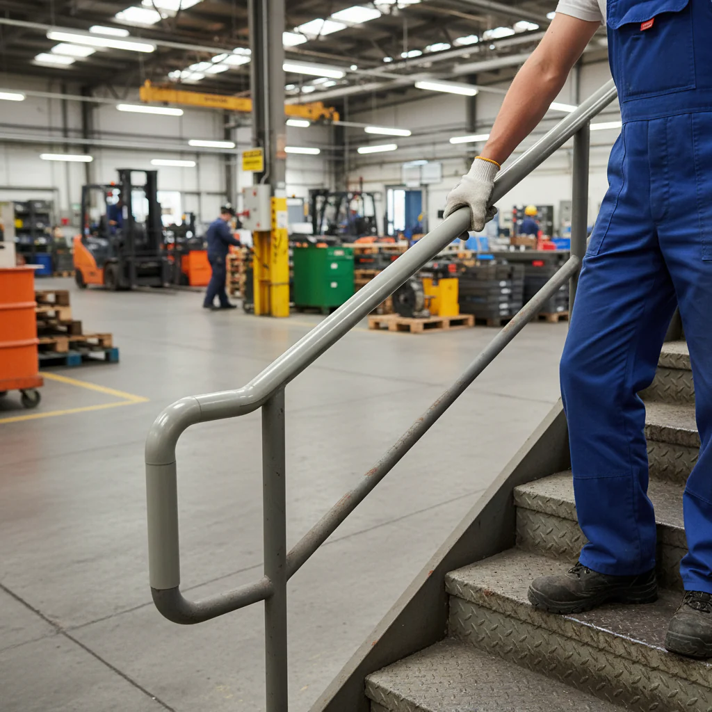 Premium 50mm x 8mm Plastic Handrail Capping in Grey - 25m Coil for Enhanced Staircase Safety and Style - Image 2