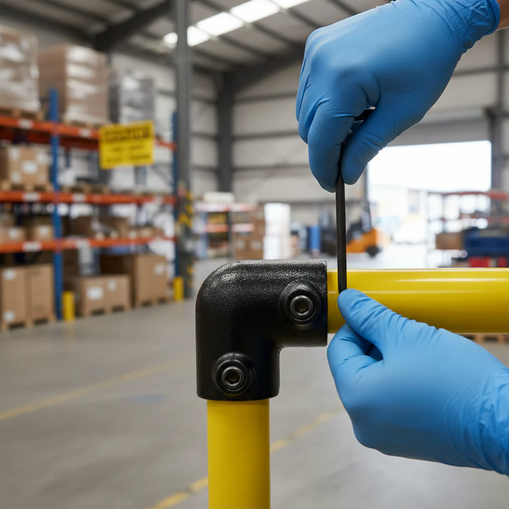 Premium 90° Elbow Key Clamp for 26.9mm Tube with Durable Finish for Secure Connections