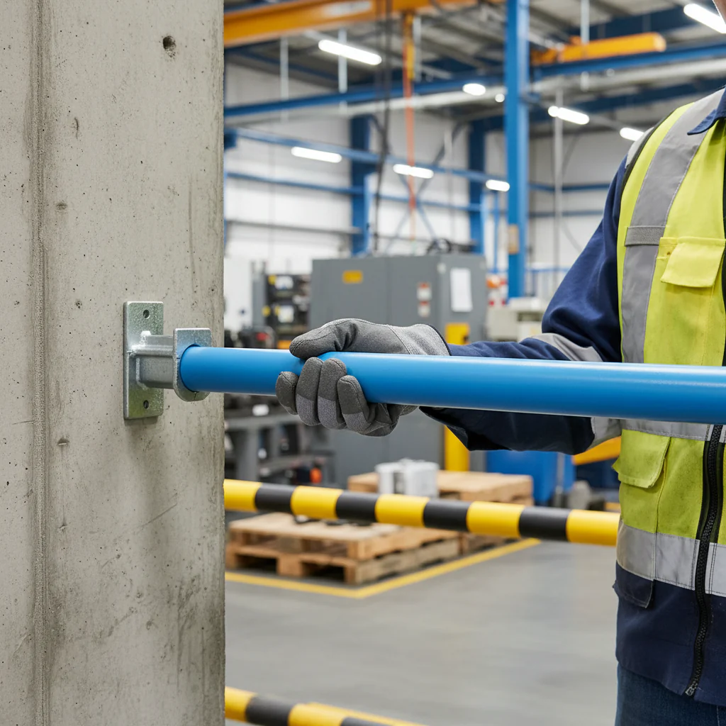 Premium Handrail Mounting Bracket Joint at 90° for 33.7mm Tube - Perfect for Roof Edge Systems - Image 2