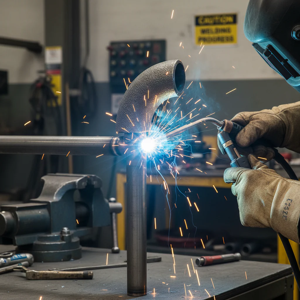 Premium 90° Weld Bend for 21.3mm Outside Diameter Tube - Durable Steel Elbow for Handrailing and Tubular Structures