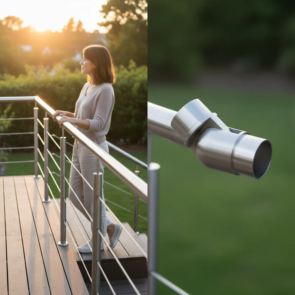 Premium Adjustable Elbow Fitting for 48.3mm x 2.6mm Tube - Versatile and Durable Connection