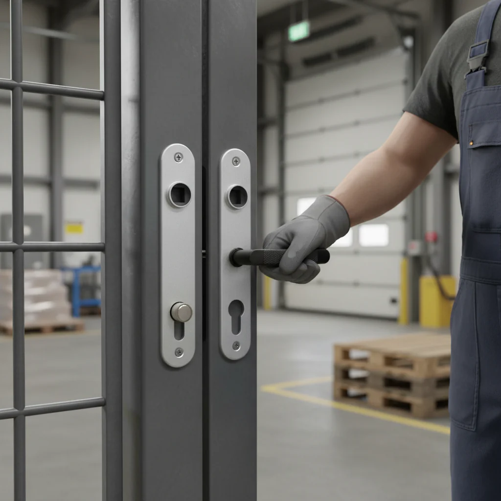 Premium Aluminum Cover Shield for Mortise Locks - Enhanced Security and Aesthetics for Handle and Cylinder Holes