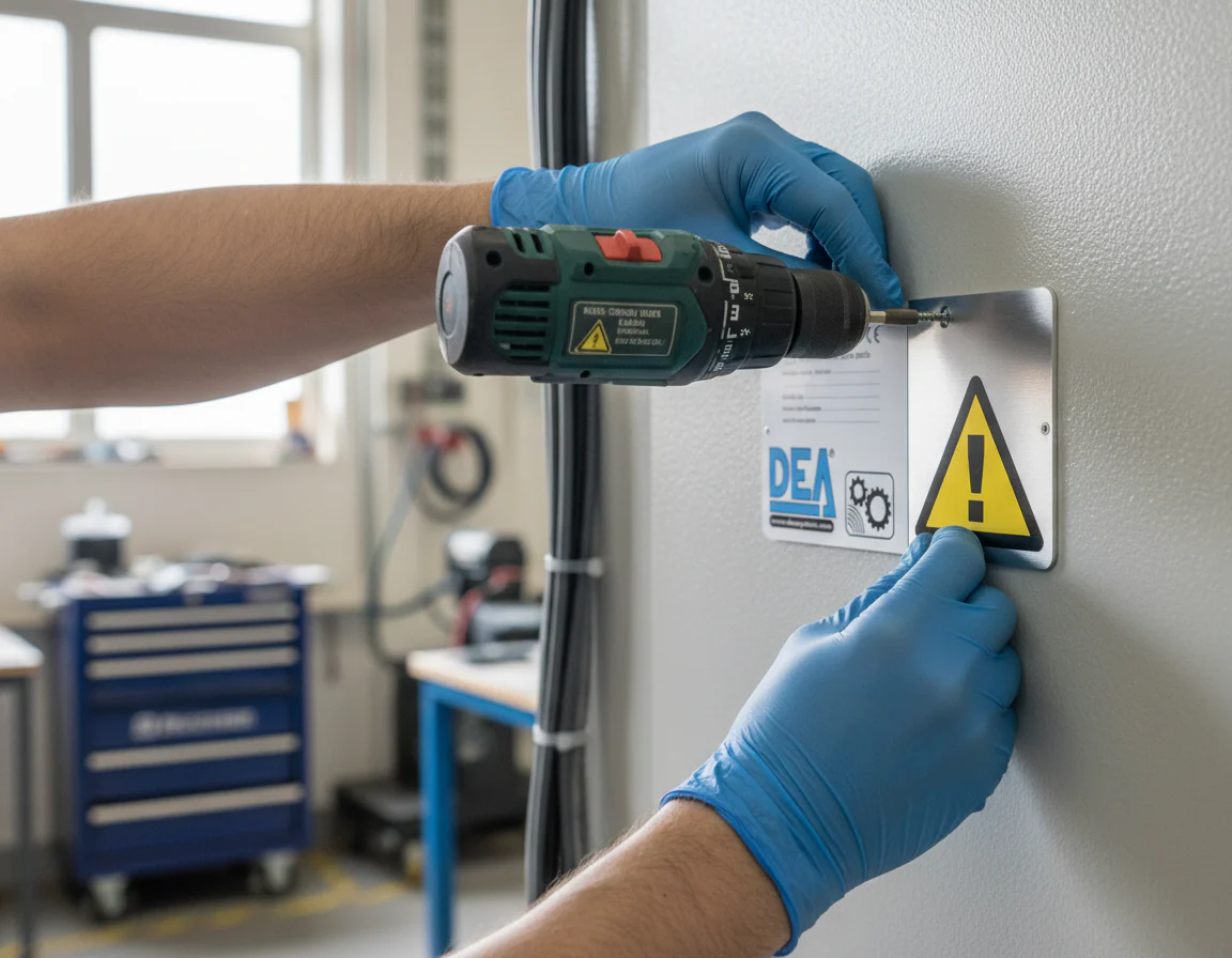 Premium Warning Signs for Automation - Essential Safety Markers for Industrial Sites